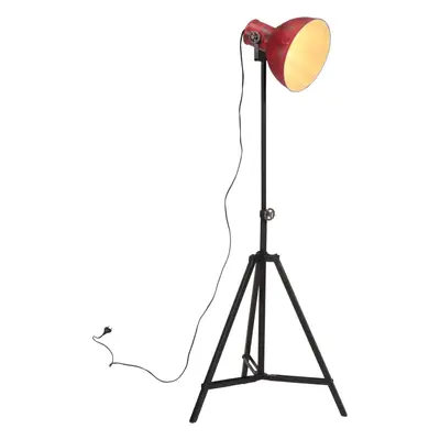 vidaXL Stojací lampa 25 W červená patina 61 x 61 x 90/150 cm E27