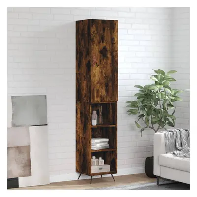 vidaXL Skříň highboard kouřový dub 34,5 x 34 x 180 cm kompozitní dřevo