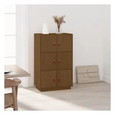 vidaXL Skříň highboard medově hnědá 67x40x108,5 cm masivní borovice