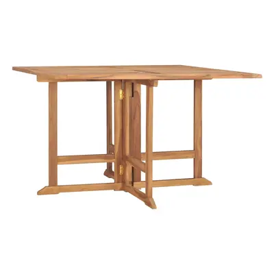 vidaXL Skládací zahradní jídelní stůl 110 x 110 x 75 cm masivní teak