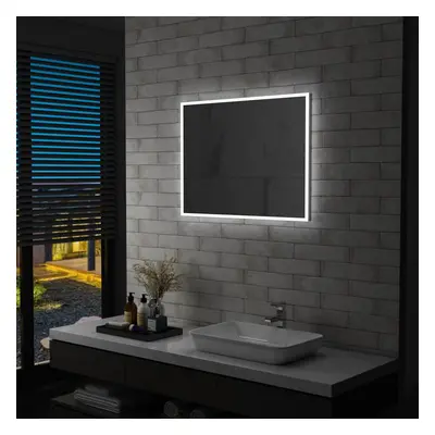 vidaXL Koupelnové nástěnné zrcadlo s LED osvětlením 80 x 60 cm