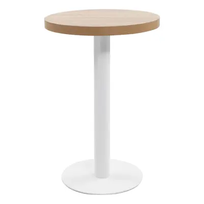 vidaXL Bistro stolek světle hnědý 50 cm MDF