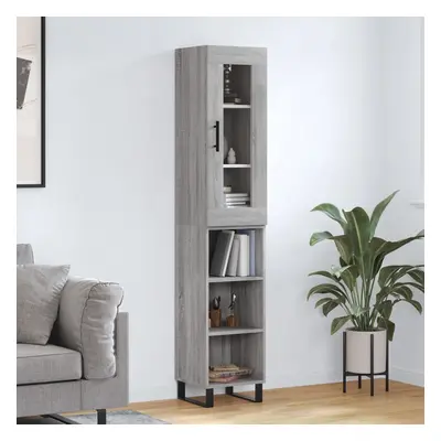 vidaXL Skříň highboard šedá sonoma 34,5 x 34 x 180 cm kompozitní dřevo