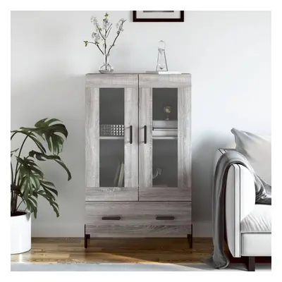 vidaXL Skříň highboard šedá sonoma 69,5 x 31 x 115 cm kompozitní dřevo