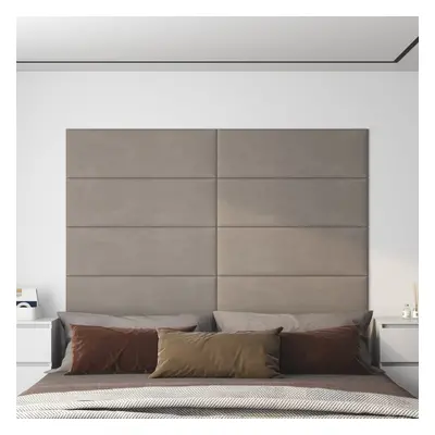 vidaXL Nástěnné panely 12 ks světle šedé 90 x 30 cm samet 3,24 m²