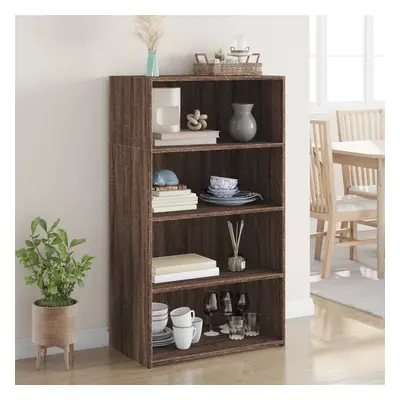 vidaXL Skříň highboard hnědý dub 70 x 41 x 124 cm kompozitní dřevo