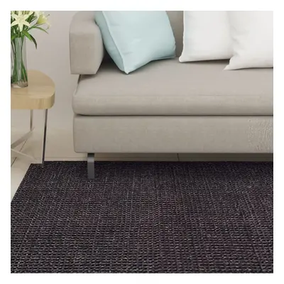 vidaXL Koberec přírodní sisal 80 x 350 cm černý