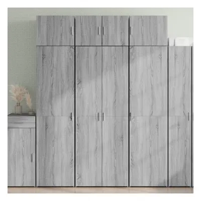 vidaXL Skříň highboard šedá sonoma 70 x 42,5 x 185 cm kompozitní dřevo