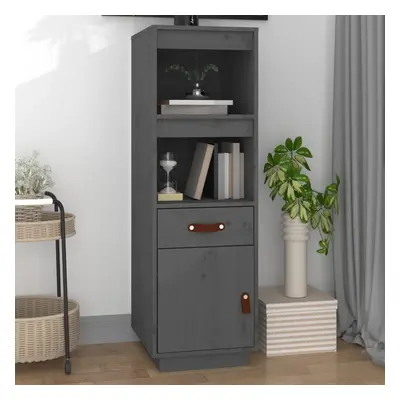 vidaXL Skříň highboard šedá 34x40x108,5 cm masivní borové dřevo