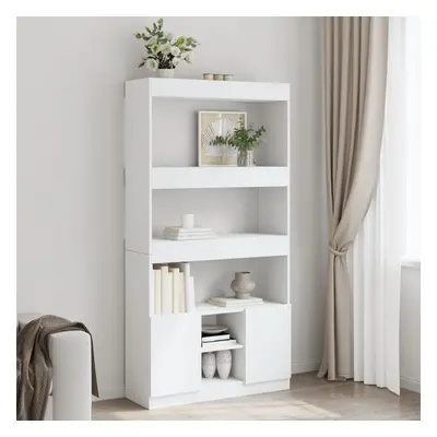 vidaXL Skříň highboard bílá 92 x 33 x 180 cm kompozitní dřevo