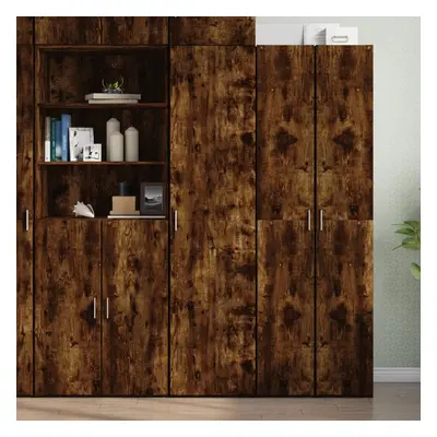 vidaXL Skříň highboard kouřový dub 45 x 42,5 x 185 cm kompozitní dřevo