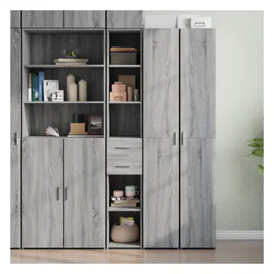 vidaXL Skříň highboard šedá sonoma 30 x 42,5 x 185 cm kompozitní dřevo