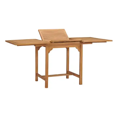 vidaXL Rozkládací zahradní stůl (110–160) x 80 x 75 cm masivní teak