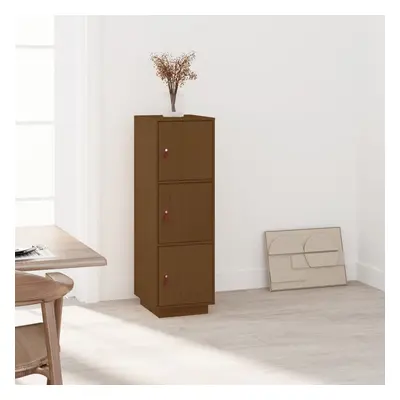 vidaXL Skříň highboard medově hnědá 34x40x108,5 cm masivní borovice