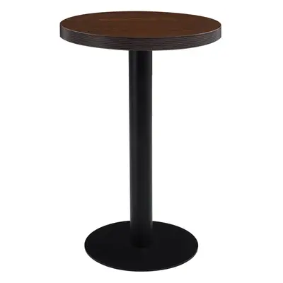 vidaXL Bistro stolek tmavě hnědý 50 cm MDF