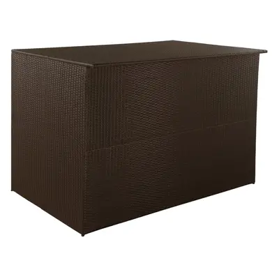 vidaXL Zahradní úložný box hnědý 150 x 100 x 100 cm polyratan