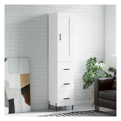 vidaXL Skříň highboard bílá 34,5 x 34 x 180 cm kompozitní dřevo