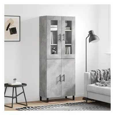 vidaXL Skříň highboard betonově šedá 69,5x34x180 cm kompozitní dřevo