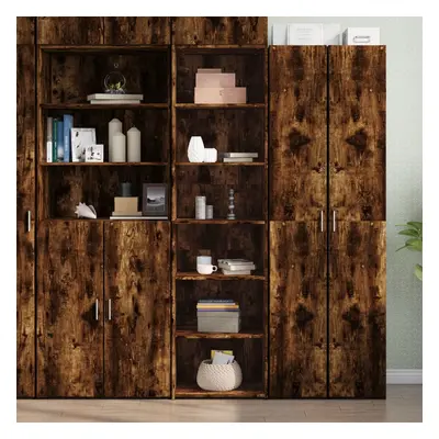 vidaXL Skříň highboard kouřový dub 50 x 41 x 185 cm kompozitní dřevo