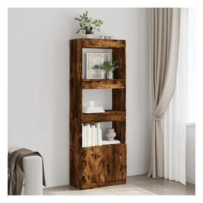 vidaXL Skříň highboard kouřový dub 63 x 33 x 180 cm kompozitní dřevo