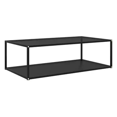 322903 vidaXL Coffee Table Black 120x60x35 cm Tempered Glass