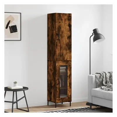 vidaXL Skříň highboard kouřový dub 34,5 x 34 x 180 cm kompozitní dřevo