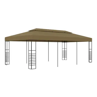 vidaXL Zahradní altán 6 x 3 x 2,7 m taupe 180 g/m²