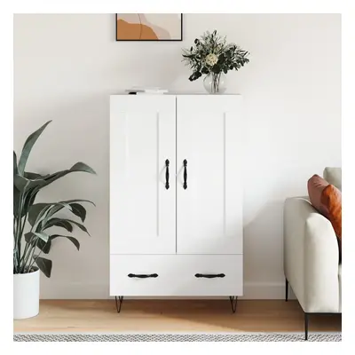 vidaXL Skříň highboard bílá 69,5 x 31 x 115 cm kompozitní dřevo