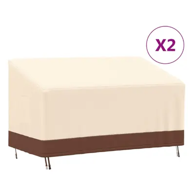 vidaXL Plachty na 3místnou lavici 2 ks 159 x 84 x 56/81 cm 600D oxford