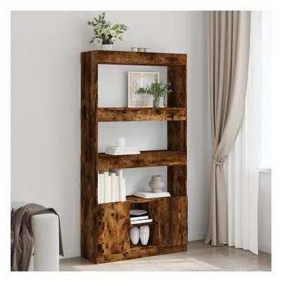 vidaXL Skříň highboard kouřový dub 92 x 33 x 180 cm kompozitní dřevo