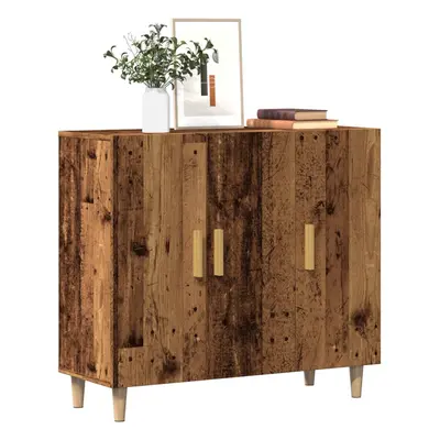 vidaXL Příborník old wood 90 x 34 x 80 cm kompozitní dřevo