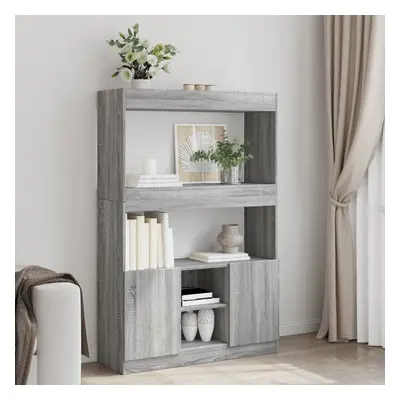 vidaXL Skříň highboard šedá sonoma 92 x 33 x 140 cm kompozitní dřevo