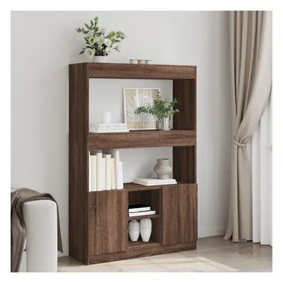 vidaXL Skříň highboard hnědý dub 92 x 33 x 140 cm kompozitní dřevo