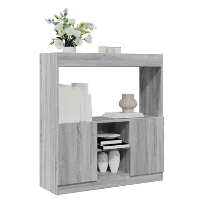 vidaXL Skříň highboard šedá sonoma 92 x 33 x 100 cm kompozitní dřevo