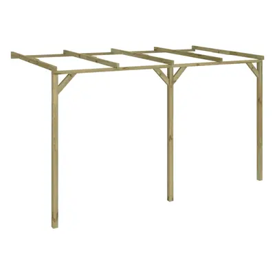 vidaXL Zahradní pergola ke zdi 2 x 4 x 2,2 cm dřevo