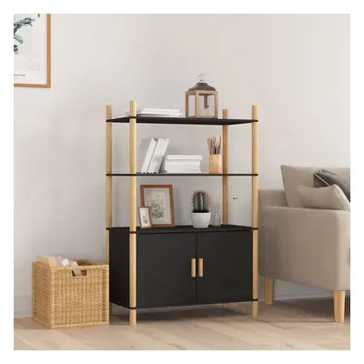 vidaXL Skříň highboard černá 80x40x121 cm ompozitní dřevo