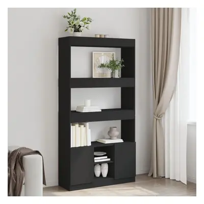 vidaXL Skříň highboard černá 92 x 33 x 180 cm kompozitní dřevo