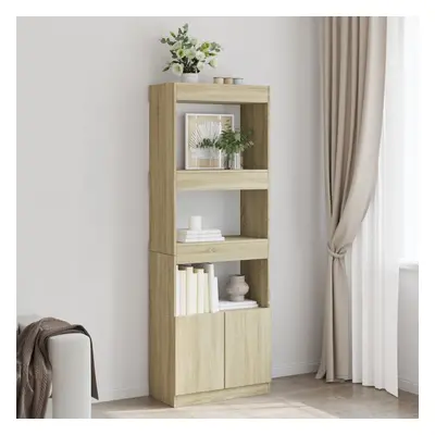 vidaXL Skříň highboard dub sonoma 63 x 33 x 180 cm kompozitní dřevo