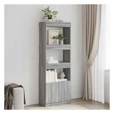 vidaXL Skříň highboard šedá sonoma 63 x 33 x 180 cm kompozitní dřevo