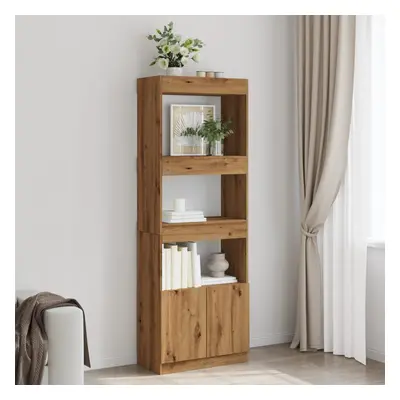 vidaXL Skříň highboard dub artisan 63 x 33 x 180 cm kompozitní dřevo