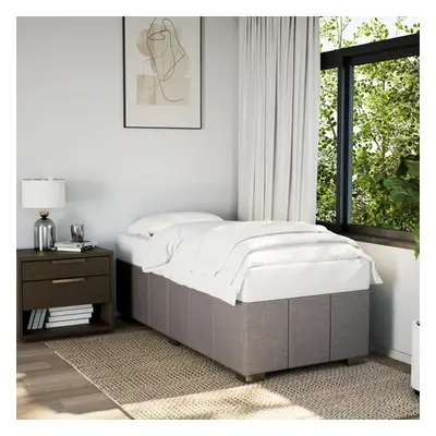 vidaXL Rám postele bez matrací taupe 90x190 cm textil