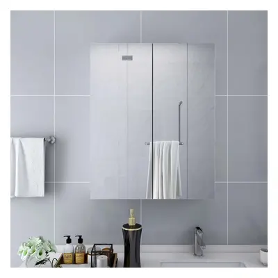 323607 vidaXL Bathroom Mirror Cabinet White 60x15x75 cm MDF