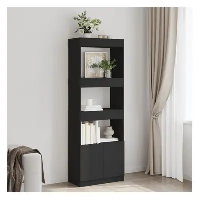 vidaXL Skříň highboard černá 63 x 33 x 180 cm kompozitní dřevo