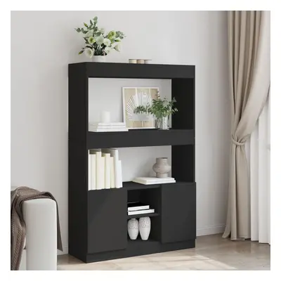 vidaXL Skříň highboard černá 92 x 33 x 140 cm kompozitní dřevo