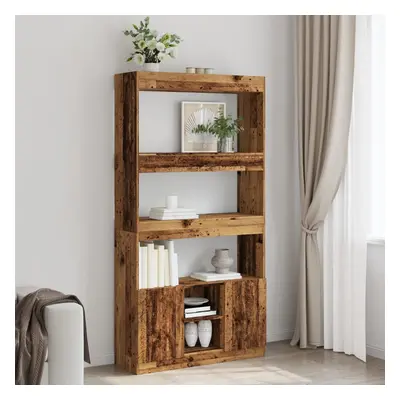 vidaXL Skříň highboard old wood 92 x 33 x 180 cm kompozitní dřevo