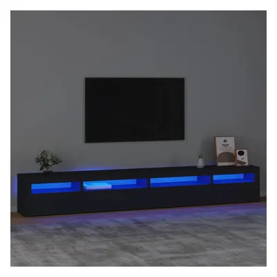 vidaXL TV skříňka s LED osvětlením černá 270 x 35 x 40 cm