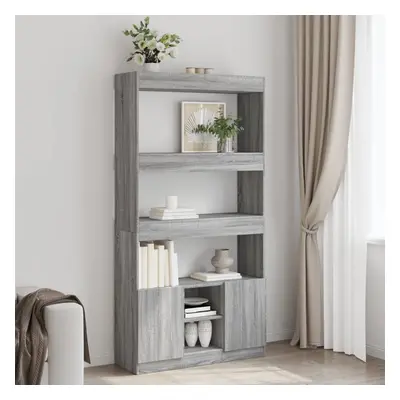 vidaXL Skříň highboard šedá sonoma 92 x 33 x 180 cm kompozitní dřevo