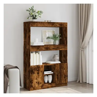 vidaXL Skříň highboard kouřový dub 92 x 33 x 140 cm kompozitní dřevo