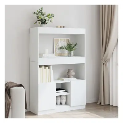 vidaXL Skříň highboard bílá 92 x 33 x 140 cm kompozitní dřevo