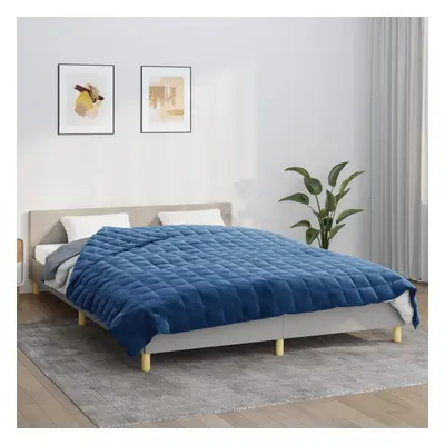 vidaXL Zátěžová deka modrá 220 x 230 cm 15 kg textil